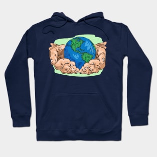 Mother Earth Day Illustration Hoodie